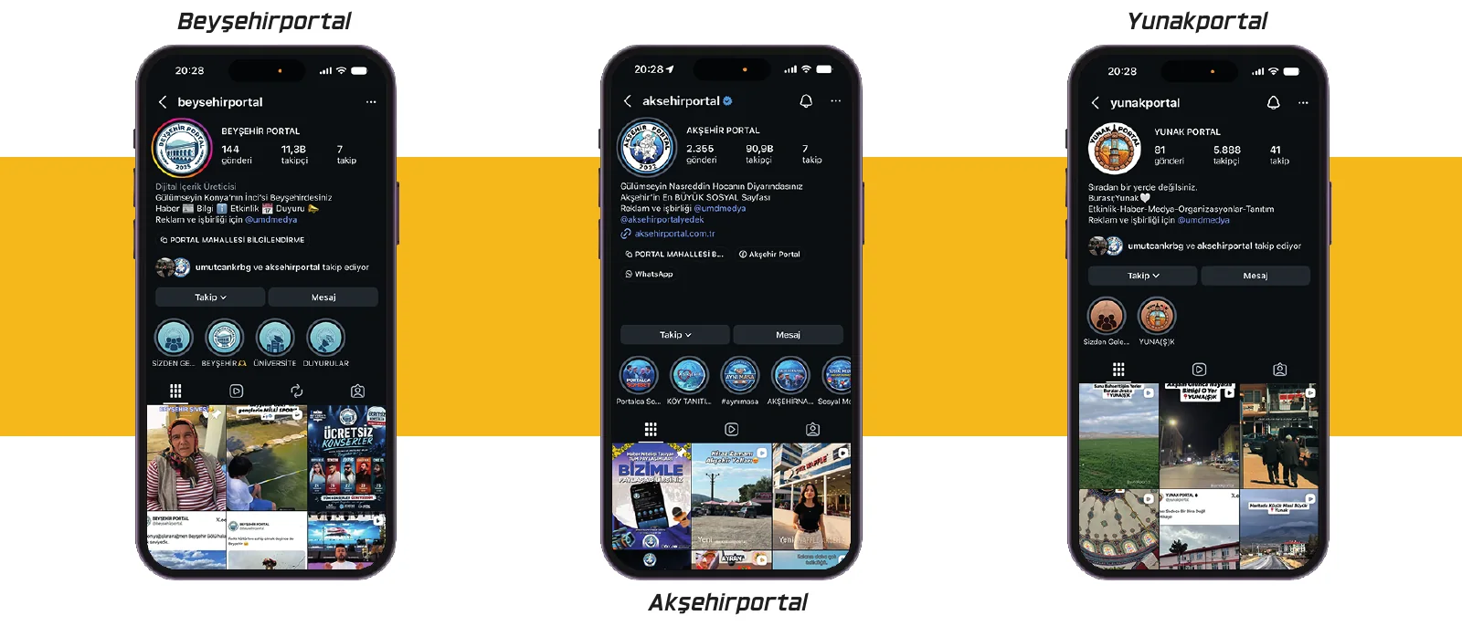 Portal sayfalarımızdan görseller